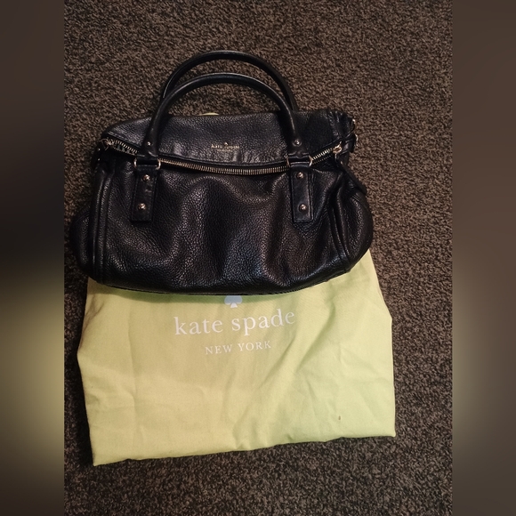 kate spade Handbags - Kate Spade Black Leather Satchel & Shopping Tote Bundle